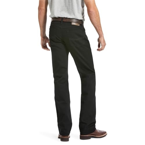 ARIAT Men's M5 Slim Stretch Legacy Black Stackable Straight Leg Jean2