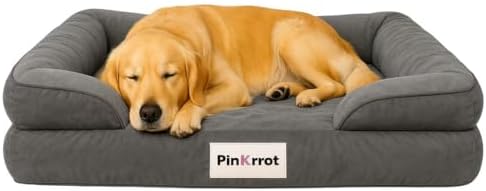 Cama Ortopédica para Perros Viscoelástica, Sofá Desmontable, Fund...