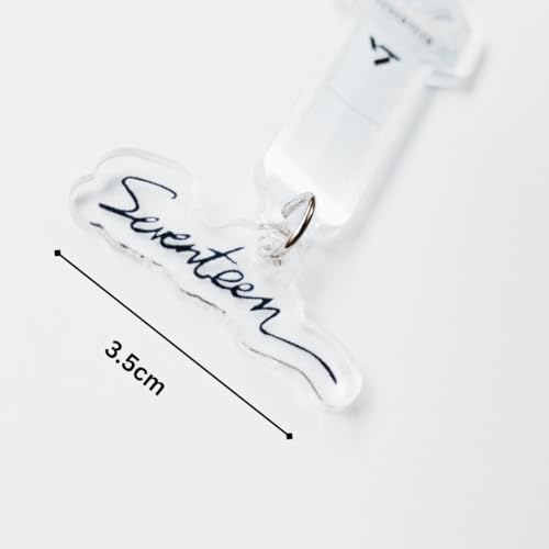 Image of SEVENTEEN Caratbong Lightstick Inspired Acrylic Keychain With Lanyard | SVT & Carat Logo Landyard |Kpop BoyBand | Caratbong Keyring | Seventeen Keychain| Kpop Lightstick