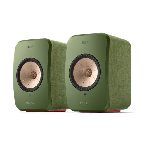 Image of KEF LSX II Wireless HiFi Speaker System (Olive Green)