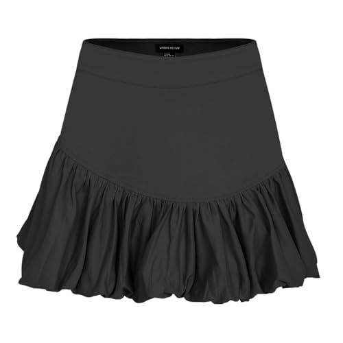 Amazon.com: URBAN REVIVO Women Bubble Mini Skirts Balloon High
