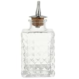 Bouteille en verre absinthe, bouteille d'amertume, bouteille d'amertume en verre Dasher Distributeur d'amertume avec Dash Whisky Bouteilles pour barman, maison, bar, quare
