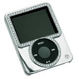  Gilty Couture Schale für iPod Nano 2G (Schiebedesign, versilbert), klare Steine (UK Import)