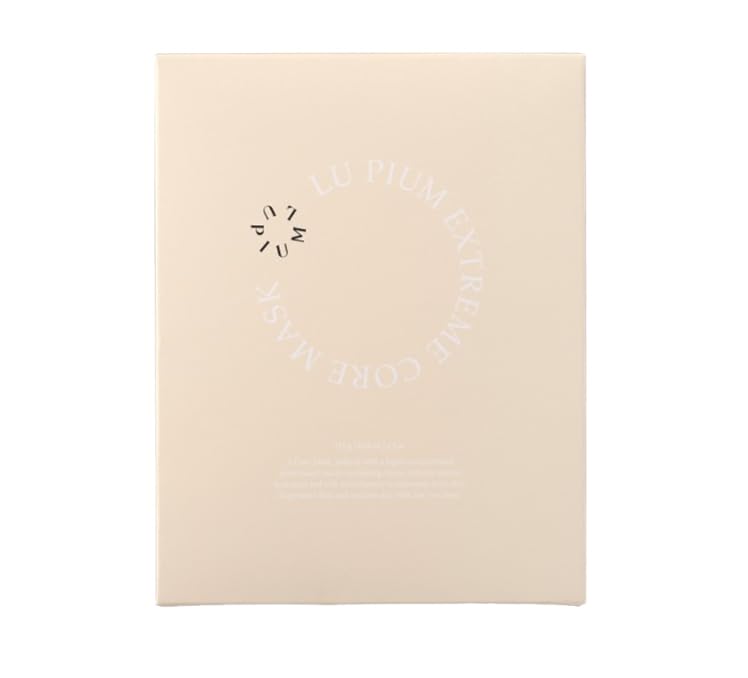 LU’PIUM Extreme Core Mask – Vegan Intensive Hydrating & Firming Sheet Mask with 5 Plant Phytomucin, Collagen & Peptide Complex, Inspired by Korean Skincare
