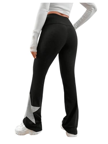 SOLY HUX Women's Flare Leggings High Waisted Sweatpants Bell Bottoms Bootcut Yoga Pants2