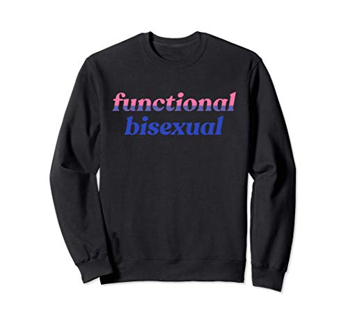Functional Bisexual Funny LGBTQIA Bi Pride Flag Meme Sudadera