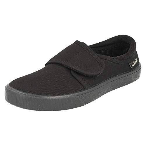 Image of Clarks Girl's Hopper Go School Plimsolls