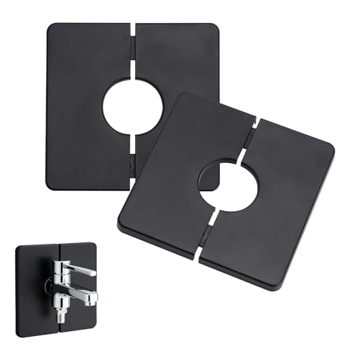 Cache-Trou Mural Autocollant, Rosace carrée pour la décoration de tuyaux de Chauffage de 28 mm tuyaux de câbles robinets, Trous dans Les Murs, Cache-Douche pour la...