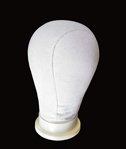 Miniatura 3 de FixtureDisplays 18814-22 - Peluca con cabeza de maniquí de corcho de 22.0in