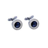 Ipetboom 2 Piezas Gemelos de Cristal Elegantes para Hombre para Camisa Que Combinan Adorno para Botones de Puño