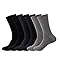7DayOtter 98% Cotton Rich Dress Socks for Business Mens Womens Casual Socks 6Pack, 17 Crew, 9-12
