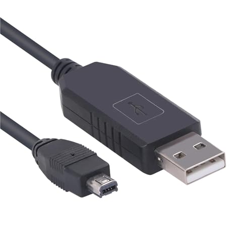 Cable de datos RS232 con conector Mini de 4 pines y USB para Uniden BCD396T