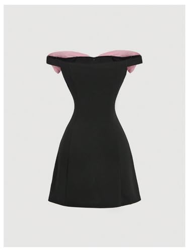 GORGLITTER Women's Bow Strapless Bodycon Mini Dress Off The Shoulder Wedding Guest Birthday Cocktail Going Out Dresses2