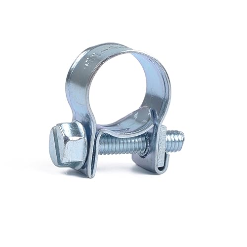 Alipis 13-15cm Stainless Steel Hose Clip Clamp Rounded Band Design for Auto Mechanical Use