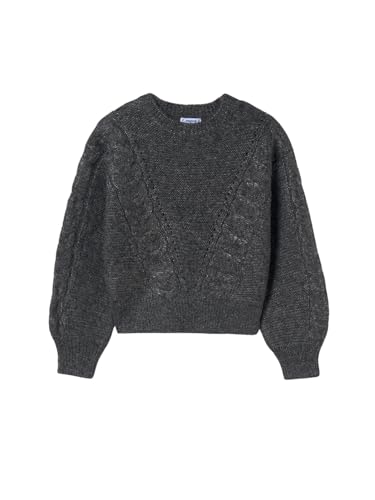 Mayoral Textured Jumper for Girls Charcoalmx