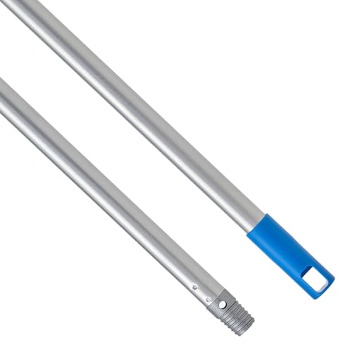 MAYA Palo TITANIO. Resistente y Versátil. 1,40 m de Longitud. Ideal para Escobas, Mopas y Fregonas. Rosca Universal. Maneta con Agujero para Colgarlo.