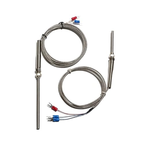 Sensor termopar tipo K de alta precisión con sonda de acero inoxidable y rosca M8
