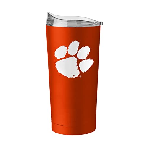 Image of Logo Brands NCAA 20 oz Powder Coat Stainless Tumbler -Double-Wall Insulated Everday Tumbler for Hot or Cold Drinks, High Lip Lid, Team Color