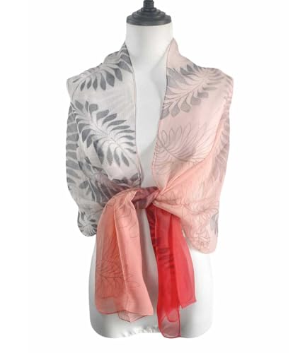 Image of Acotavie Scarfs for Women Lightweight Fashion Scarves Print Floral Pattern Scarf Shawl Wraps