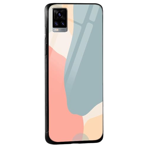 Image of COLORflow Back Cover Compatible with Vivo V20 | Stone Marble | Shockproof TPU Bumper Cover with Camera Protection Back Cover Compatible with Vivo V20