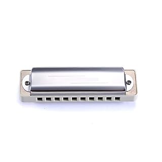 KIRANDIE 10 Trous Diatonic Blues Harmonica Incroyable 20 réglage spécial dans Un Peigne Blanc (Color : Key of F) - Les Beatles, Paul McCartney, John Lennon, RIngo Starr, George Harrison KIRANDIE 10 Trous Diatonic Blues Harmonica Incroyable 20 réglage spécial dans Un Peigne Blanc (Color : Key of F) – Image 2