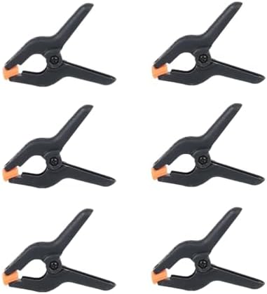 GYWHOOFT 6 PCS Black Spring Clamps, 9.5 * 7CM Heavy Duty for Crafts & Professional Use