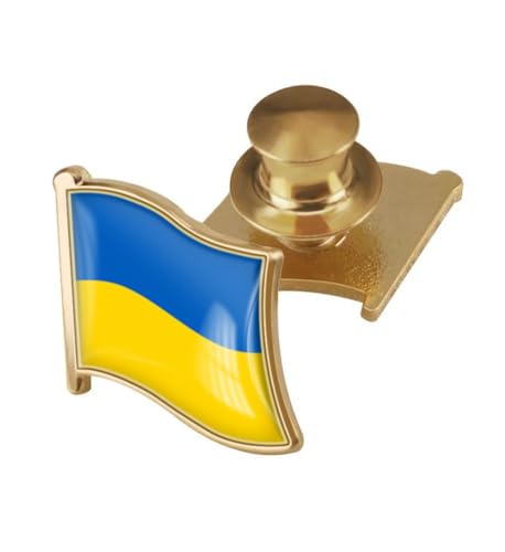 Image of vmcoatdu Country Flag Backs Locking Pin Keepers Locking Clasp Pin Badge International Travel Brooch Metal Alloy Souvenir Pin 0.75x0.7 Inch Small Pin