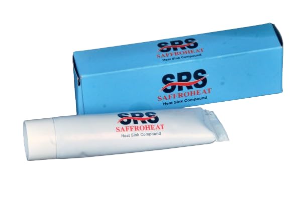 SRS Traders SAFFROHEAT Thermal Paste Heat Sink Compound Paste - 100 Gm (Pack Of 2x50 Gm) | Non Corrosive White Thermal Paste For Processor, CPU, Laptop, PC, GPU, Chipsets, PS4 Pro And For All Coolers (B0CJFSVWY9) Amazon Price History, Amazon Price Tracker