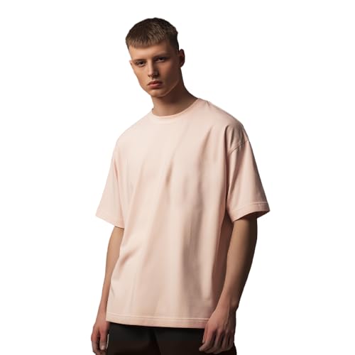 Image of Nobero Men's Oversized Graphic T-Shirt for Men | Soft Cotton | Drop Shoulder Relaxed Fit | Printed Casual Tshirt for Men