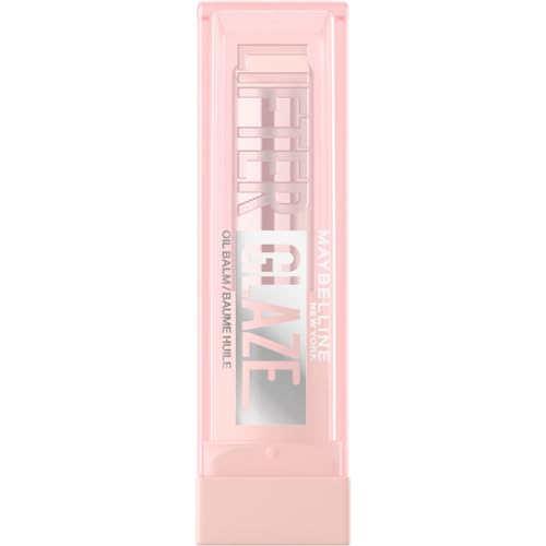 Maybelline New York Balsamo Labbra, Labbra Sane e Morbide, Colore Intenso e Modulabile, Fino a 24h di Idratazione, Con Acido Ialuronico e Acerola, Lifter Glaze, Tonalità: 001 Clear Crave, 2,8 g