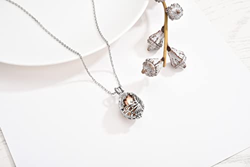Bopreina Hollow Flower Butterfly Urn Necklace For Ashes Stainless Steel Memorial Locket Pendant Keepsake Cremation Jewelry For Women #TOP5