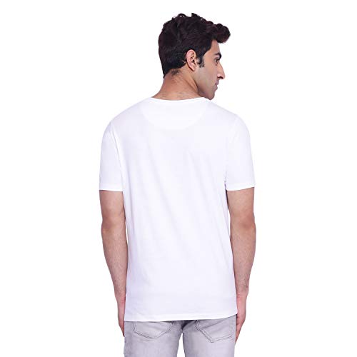 Image of Mickey Mouse Family by Wear Your Mind Men's Regular Fit Round Neck Short Sleeves Knitted T-Shirt