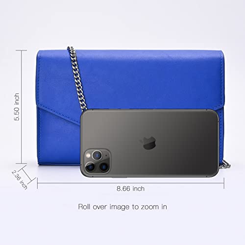 Image of GM LIKKIE Clutch Purses for Women, Evening Crossbody Envelope Handbags | GM LIKKIE Small Faux Leather Shoulder Bag for party, wedding, cocktail and formal date night occasions