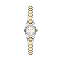 Michael Kors Women's Lexington Micro Pavé Stainless Steel Watch, MK4903, Silver/Gold, 13 mm