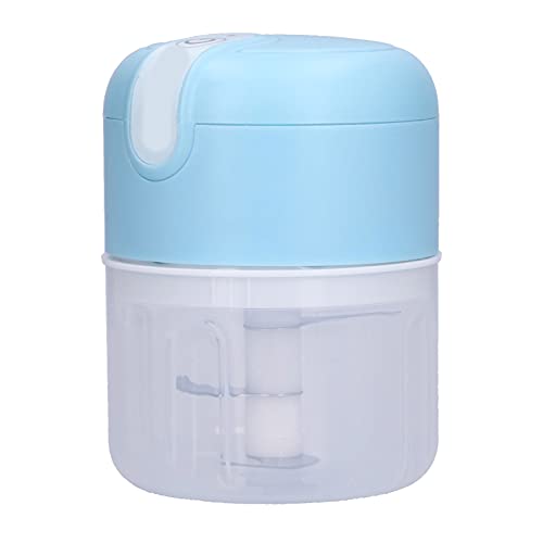 Mini Garlic Chopper, Blue Tasteless Electric Meat Grinder 304 Stainless Steel for Meat for Kitchen