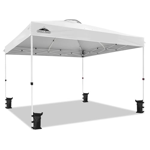 EAGLE PEAK Pop Up Canopy Tent with Wheeled Carry Bag...