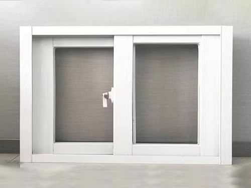 Garage Door Windows Replacement Aluminum Frame and Tempered Glass Horizontal Sliding Small Window for Sheds Bathroom Basement and Roof Skylight W 21x12in/53x30cm