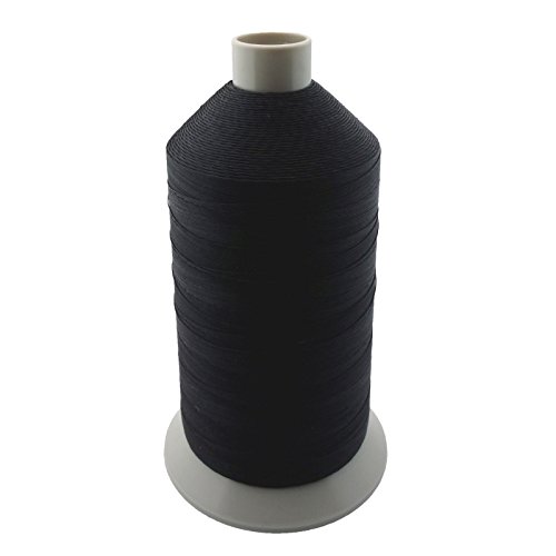 Hilo de tapicería negro de nylon bonded tamaño 138 miniatura 1