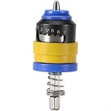 TONIXY Verstellbare Tiefenbegrenzung, magnetische Schraubendreherkupplung für elektrische Bohrmaschinen, 7-stufige Positionierungs-Bit für Trockenbauschrauben 2 mm-8 mm, 40CR Stahlblau