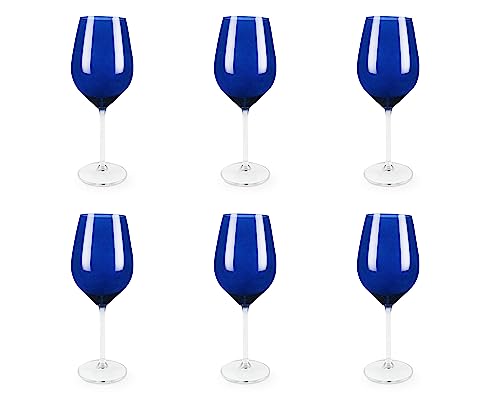 Excelsa Cobalto Weingläser, Glas, Blau, 6 Stück