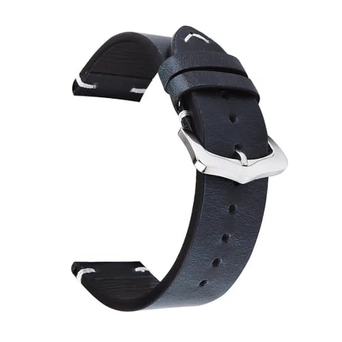 Bracelet de montre en cuir SiChouwz 20mm haut de gamme style vintage marron
