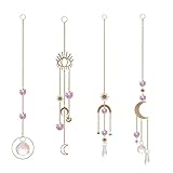 🌈 Erfassung Regenbogen: Hängen Sie kristall leuchtstern sonnenfänger leucht deko an das garten fenster zum aufhaengen und der eingefangene Regenbogen beleuchtet Ihr Zimmer.