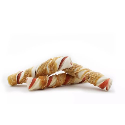 8in1 Triple Flavour Rolls Kaustangen für Hunde - Kausnacks mit extra viel Fleisch, 113g Beutel (3 Stück)