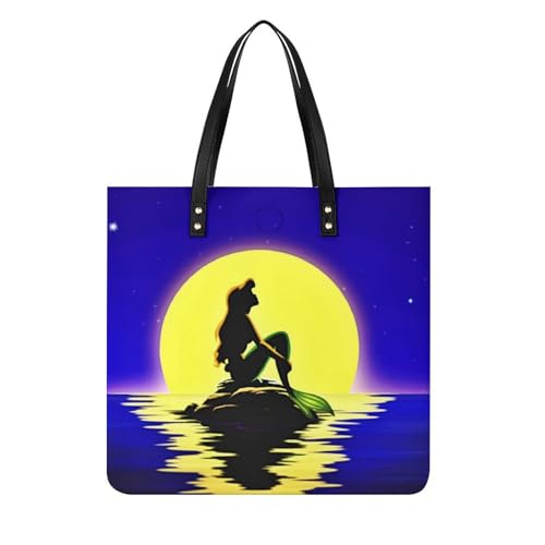 Sac à main shopper sirène grand cabas de voyage en toile pour femmes