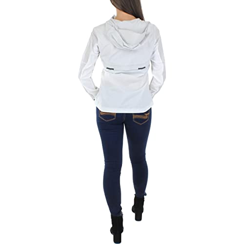 ON Jaqueta leve embalável resistente à água para corrida, Cinza|branco, GG