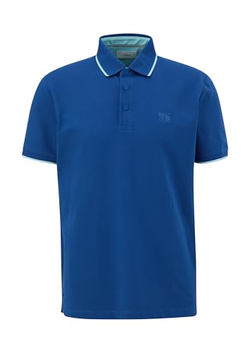 s.Oliver Herren 2141237 Polohemd, 5620 blau, S – Ansicht 4