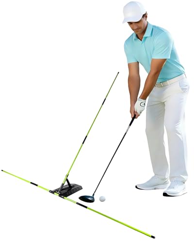 Golf Alignment Sticks and Angle Holder Kit, Golf Training Aid Angle Adjustable, Golf Swing Trainer Golf Accessories and Swing Aiming, Putting Aids, Golf Gifts Accessories for Beginner Men Women Father