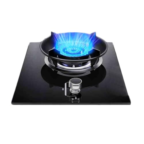Estufa De Gas De 1 Quemador,estufa De Cobre Fundido De Vidrio Templado De 5,2 KW,estufa De Conversión A NG/GLP, Uso Dual De Escritorio/integrado,ajuste De Varias Velocidades Y Protección Contra Llamas