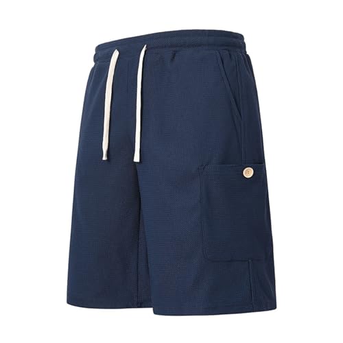 Pantalones cortos básicos de malla para hombre con bolsillos, para baloncesto, gimnasio, entrenamiento, pantalones cortos de polietileno liso para hombre, pantalones cortos casuales con bolsillos
