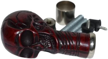 Miniatura 2 de Mango de calavera roja con ketet completo para bastón hermoso regalo